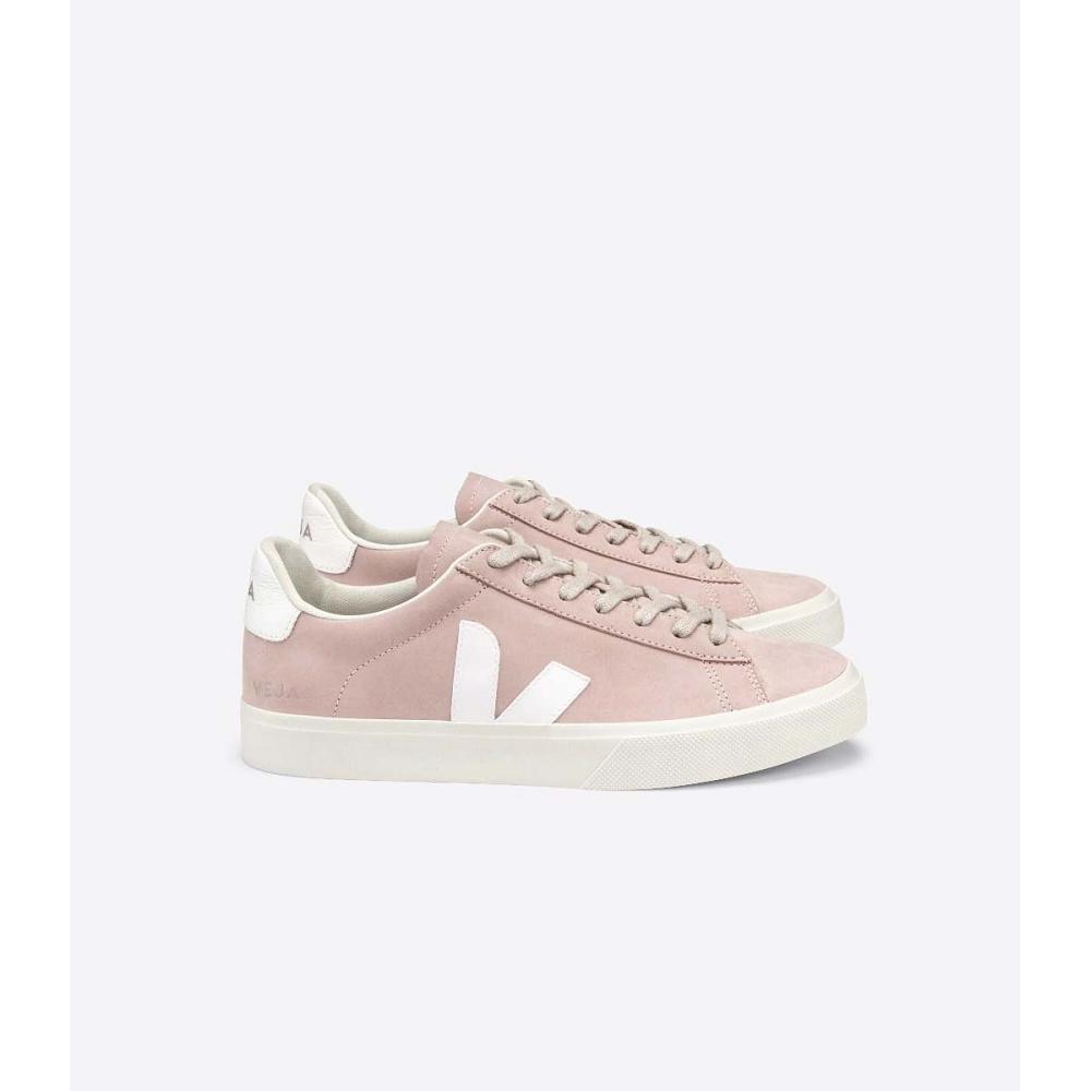 Women\'s Veja CAMPO NUBUCK Low Tops Sneakers Pink | ZA 599SGL